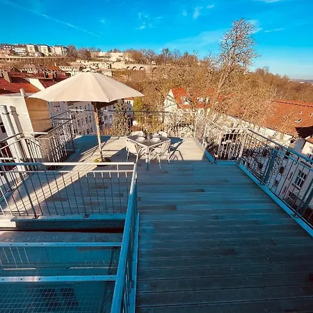 Jugendstil-altbauwohnung Mit Dachterrasse Direkt An Der Karlsaue Apartment
